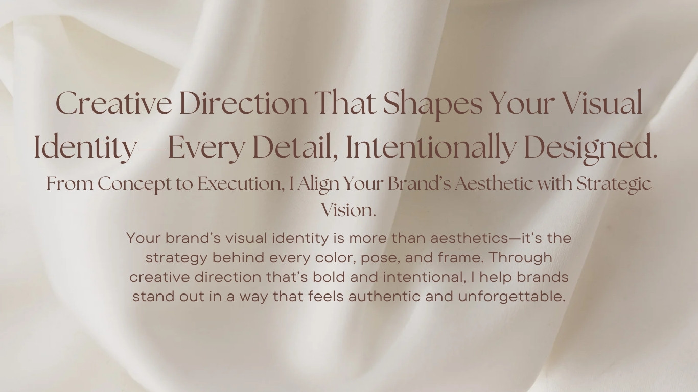 Creative Direction that Shapes Visual Identity — Jenna Brooke's approach to strategic brand storytelling through intentional design.
