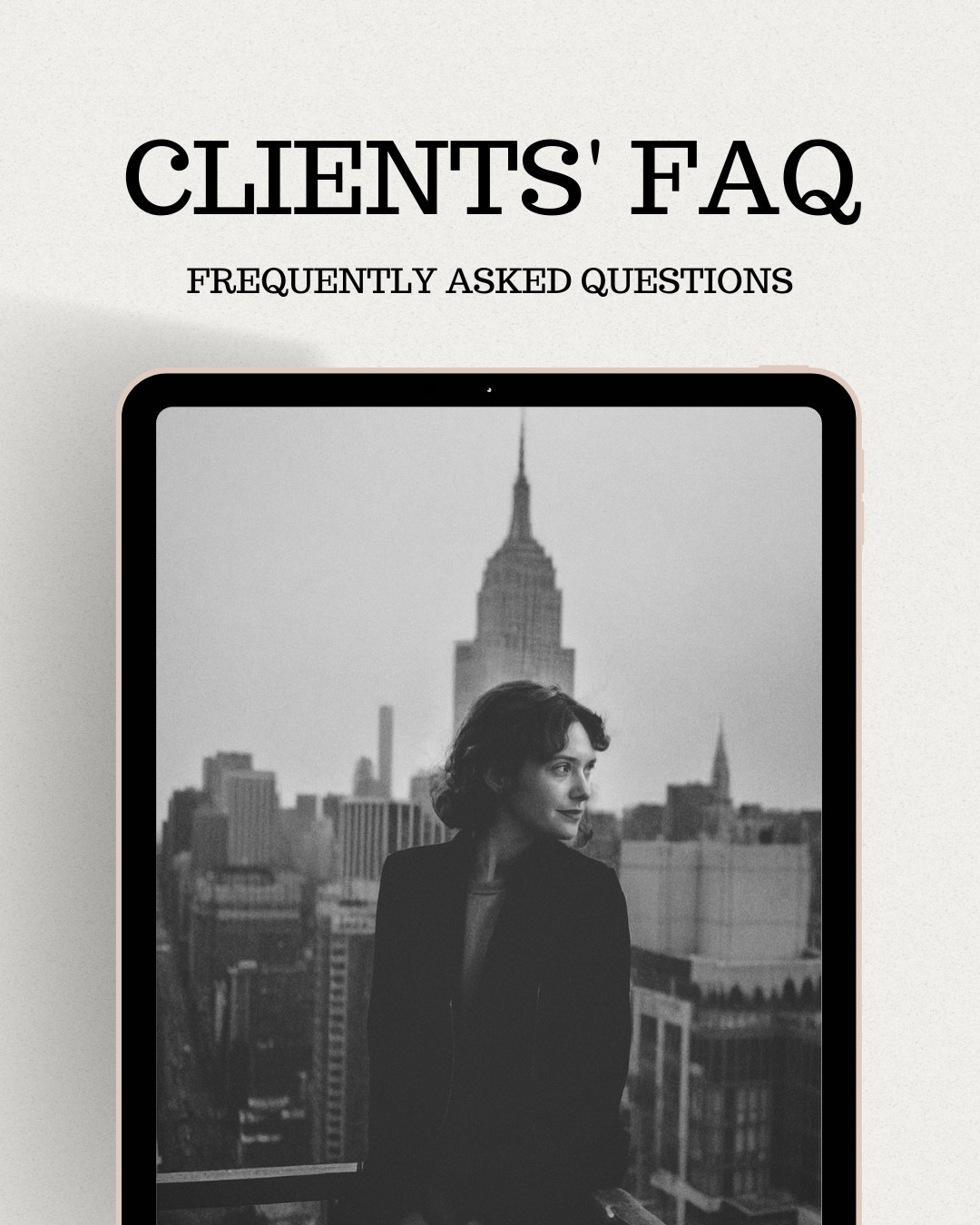 Clients' FAQ page for Jenna Brooke Photography in New York City